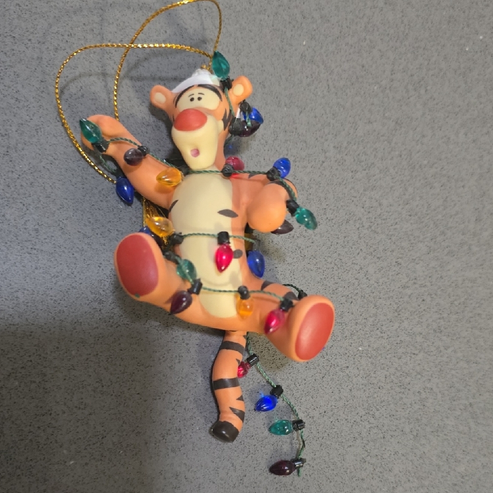 Disney Orange Tigger Ceramic Ornament